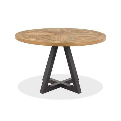 Marbella Round Dining Table, Rustic Round Dining Table For 6